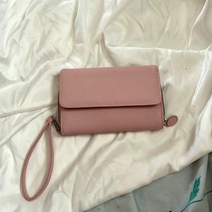Pink clutch purse EUC